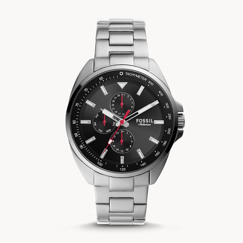 Fossil Autocross Multifunction Stainless Steel Men’s Watch (BQ2550)