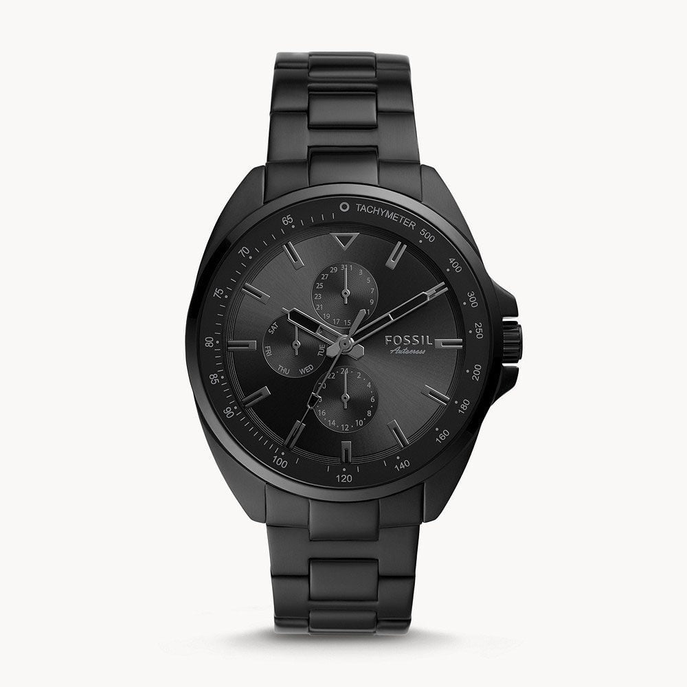 Autocross Multifunction Black Stainless Steel Watch (BQ2551)