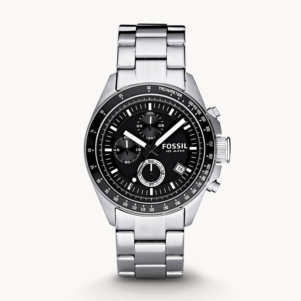 Fossil Decker Chronograph Stainless Steel Men’s Watch (CH2600)