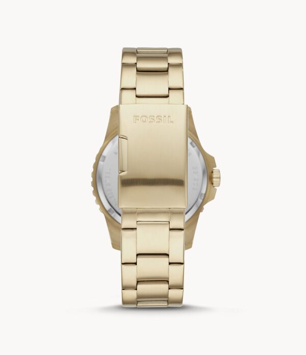 Fossil FB-01 Three-Hand Date Gold-Tone Stainless Steel Men’s Watch (FS5658)