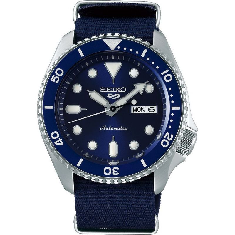 SEIKO 5 SPORTS AUTOMATIC ANALOUGE BLUE NATO SRPD51K2 MEN’S WATCH.