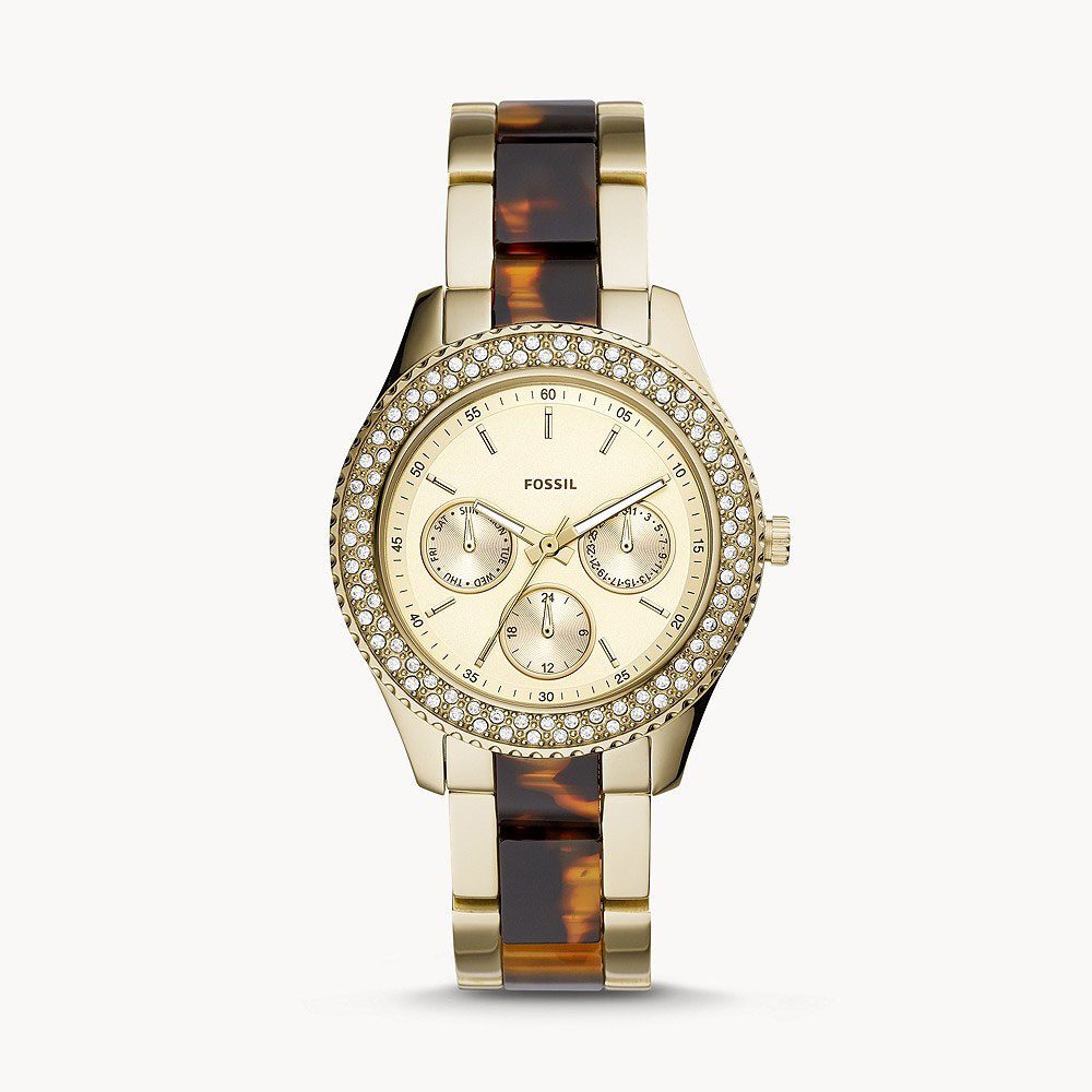 Fossil Two-Tone Quartz Stainless Steel ES4756 Women's Watch