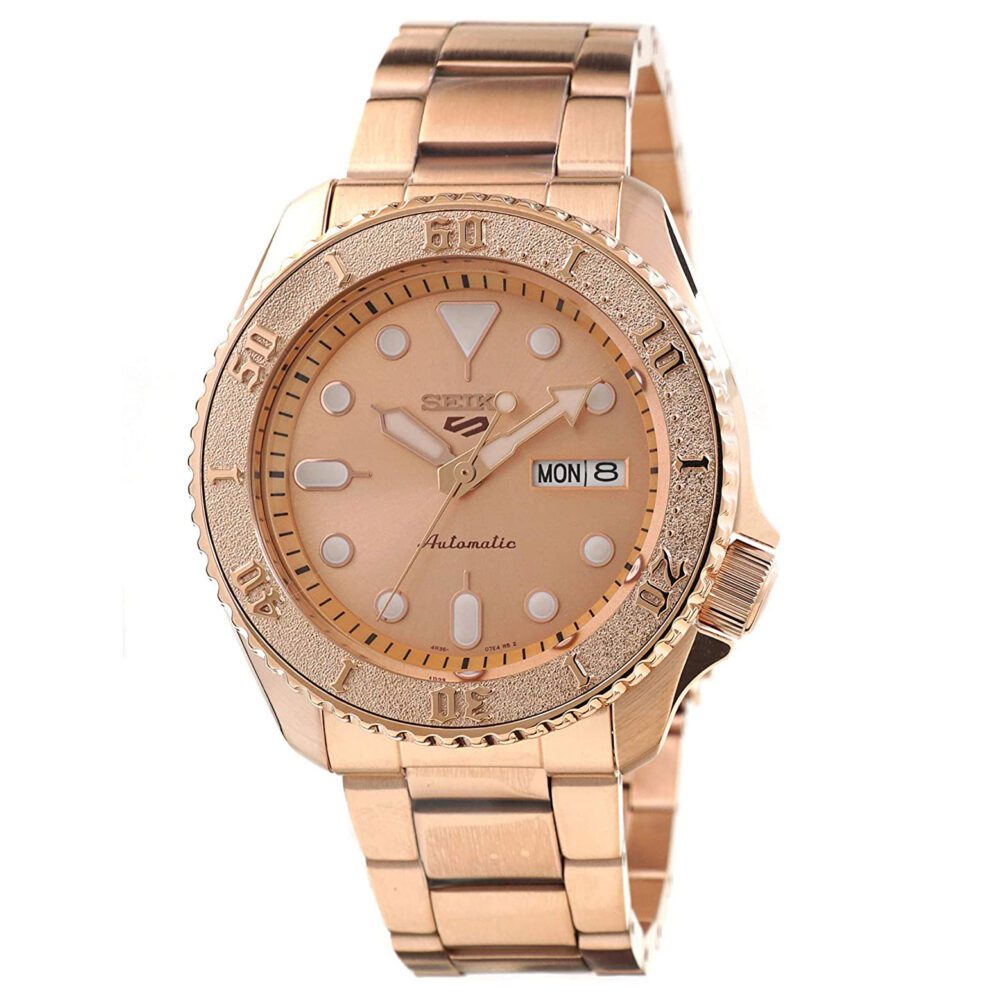 Seiko 5 Sports SRPE72K1 Rose Gold Automatic Men’s Watch