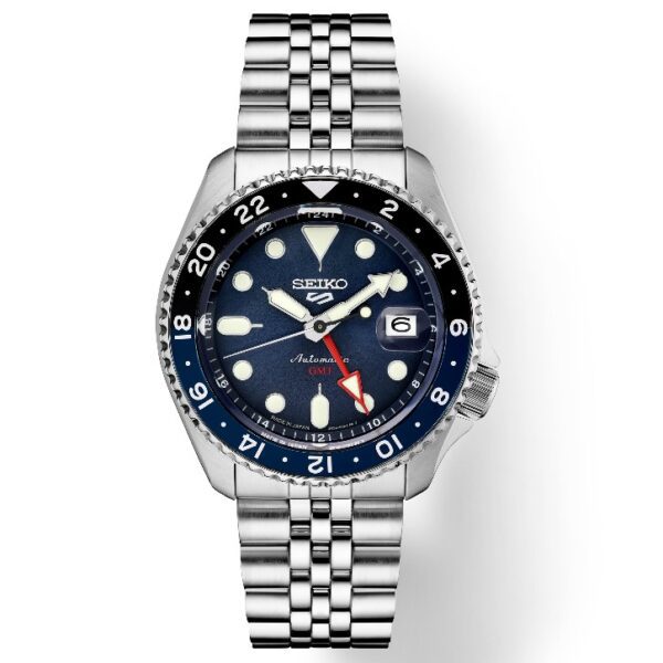 Seiko 5 Sports GMT SSK003K1 Blue Stainless Steel Automatic Men’s Watch