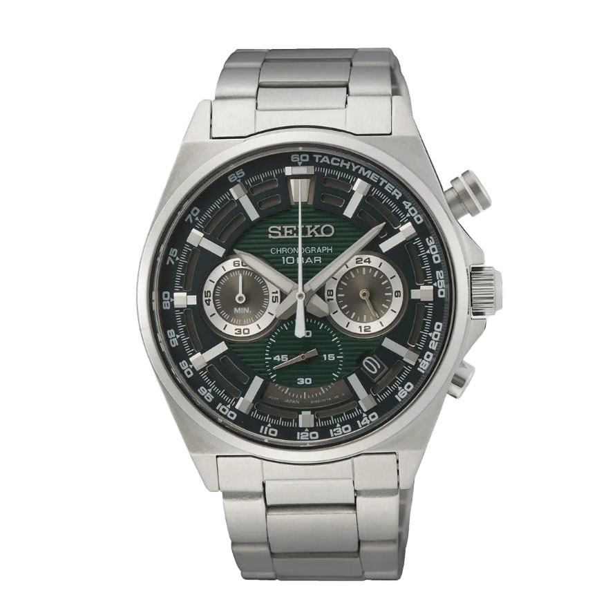 Seiko 5 SSB405P1 Green Chronograph Stainless Steel Quartz Men’s Watch