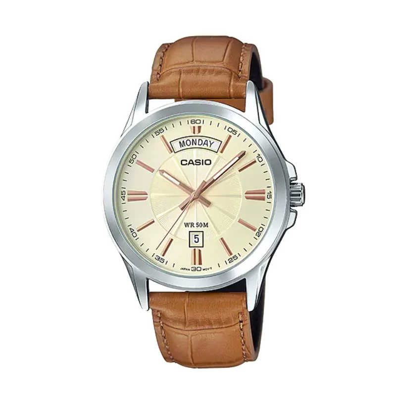 Casio Enticer MTP-1381L-9AVDF Leather Quartz Men’s Watch