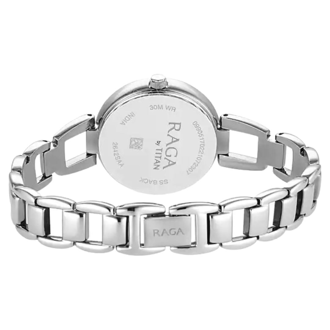 Titan Raga 2642SM02 Stainless Steel Ladies Quartz Watch