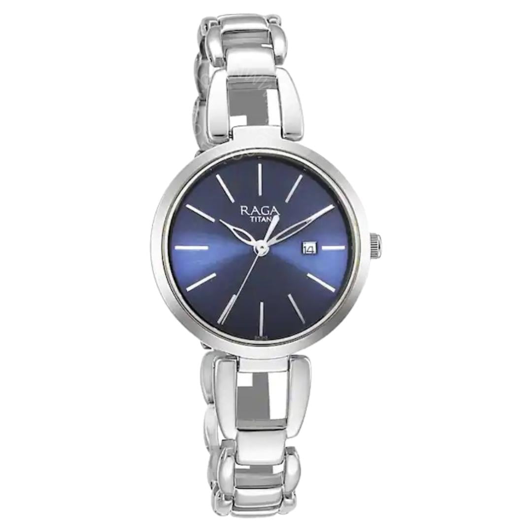 Titan Raga 2642SM02 Stainless Steel Ladies Quartz Watch