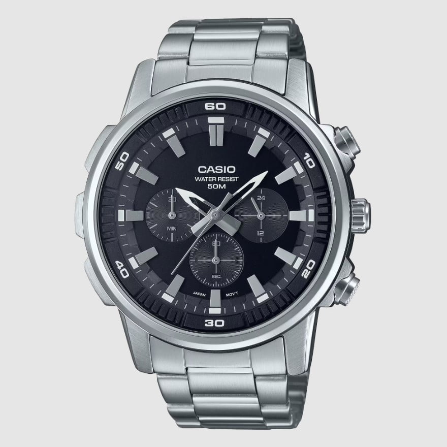 Casio Enticer MTP-E505D-1AVDF Stainless Steel Quartz Men’s Watch