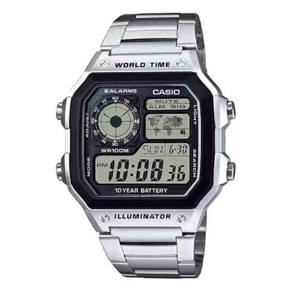 Casio YOUTH AE-1200WHD-1AVDF Stainless Steel Quartz Men’s Watch