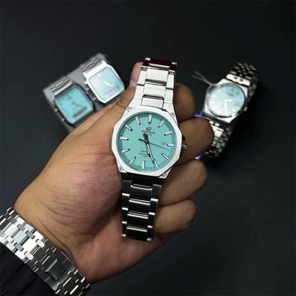 Casio Edifice EFR-S108D-2BVUDF Tiffany-like Turquoise Blue Dial Men’s Watch