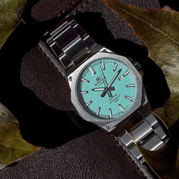 Casio Edifice EFR-S108D-2BVUDF Tiffany-like Turquoise Blue Dial Men’s Watch