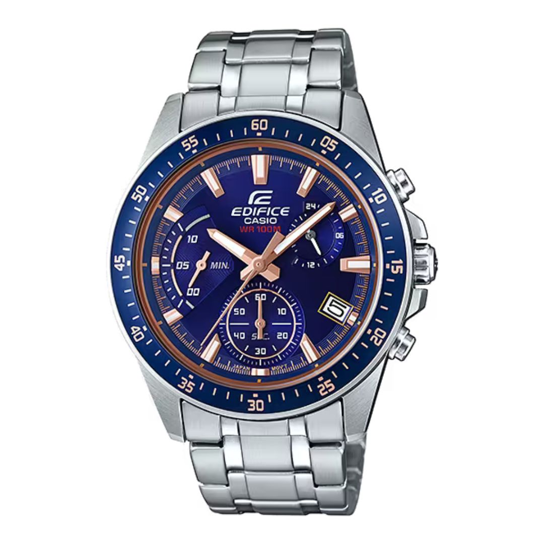 Casio Edifice EFV-540D-2AV Standard Chronograph Blue Dial Men’s Watch