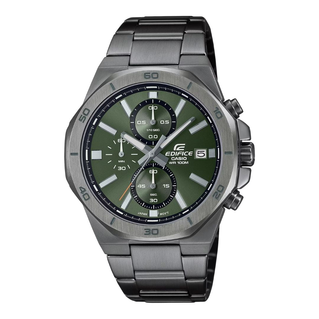 Casio Edifice EFV-640DC-3AV Standard Chronograph Green Dial Men’s Watch